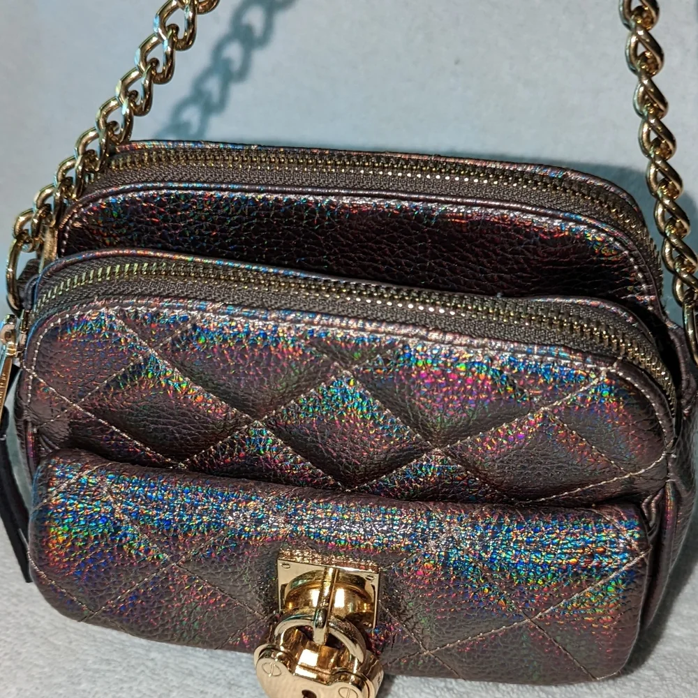 Juice Couture Mermaid heart lock shoulder crossbody bag.